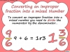 Mixed Numbers and Improper Fractions - Year 5 (slide 35/80)